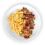 Chips, Cheese & Doner Meat 